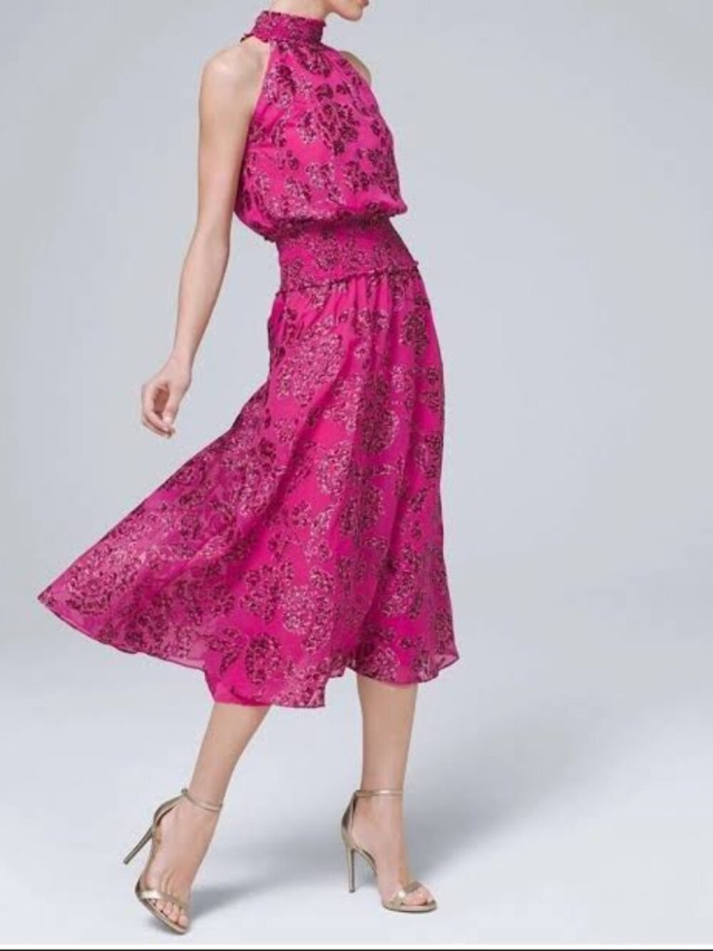 WHBM Floral Midi Dress